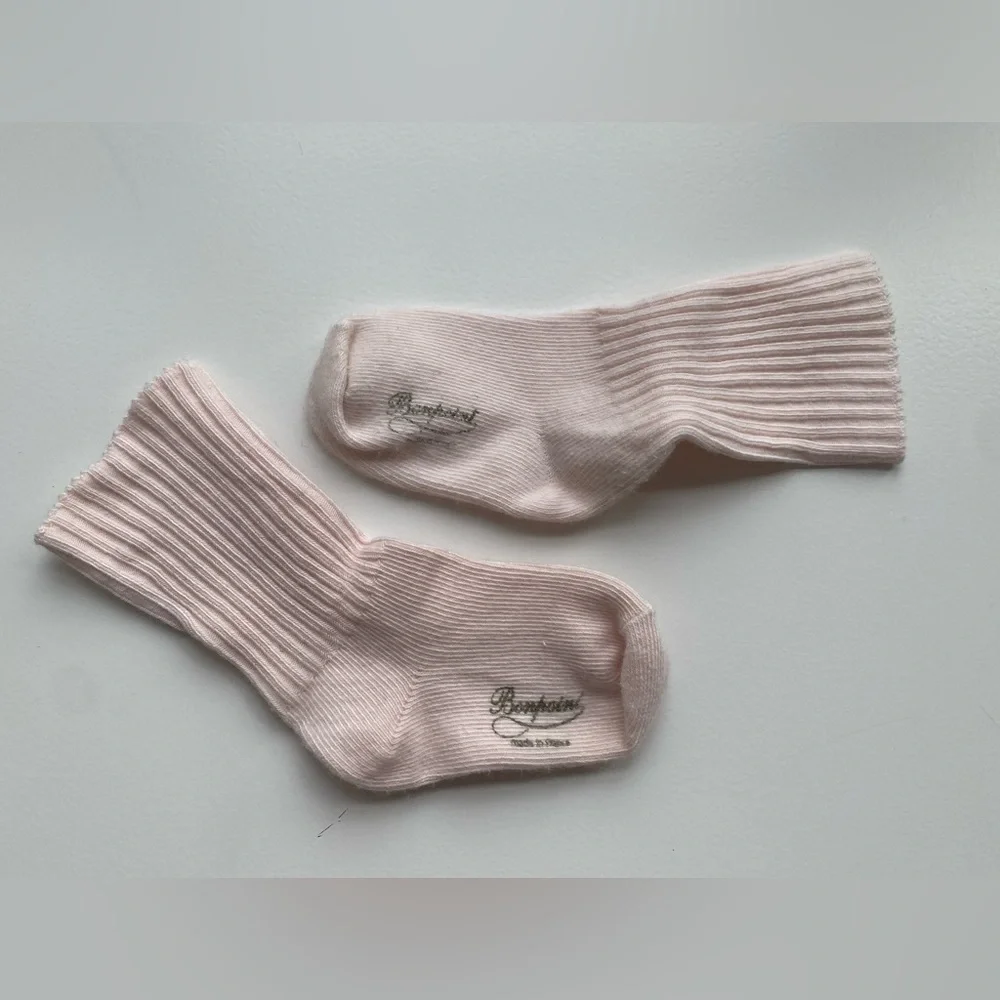 BONPOINT Light Pink Socks - Size 12M